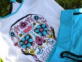 Art. 10: Pijama Lody viscosa, jersey con estampa (Talles 1 al 3) 
